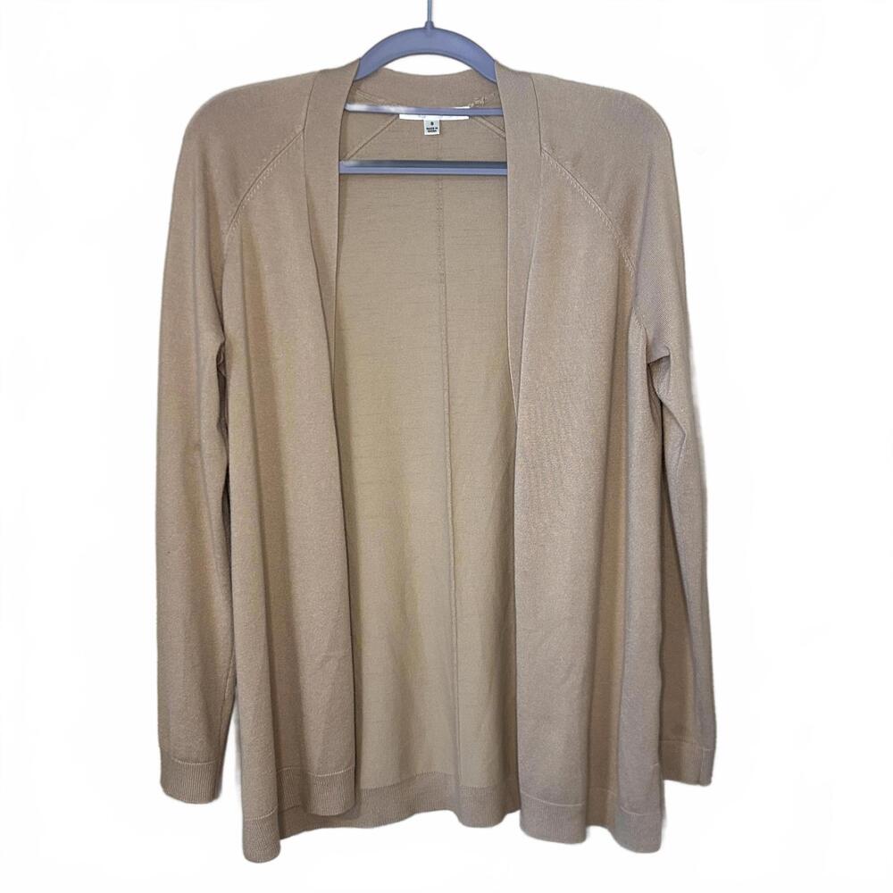 Cyrus Luxe Drape Lightweight Cardigan Lagenlook Beige size small